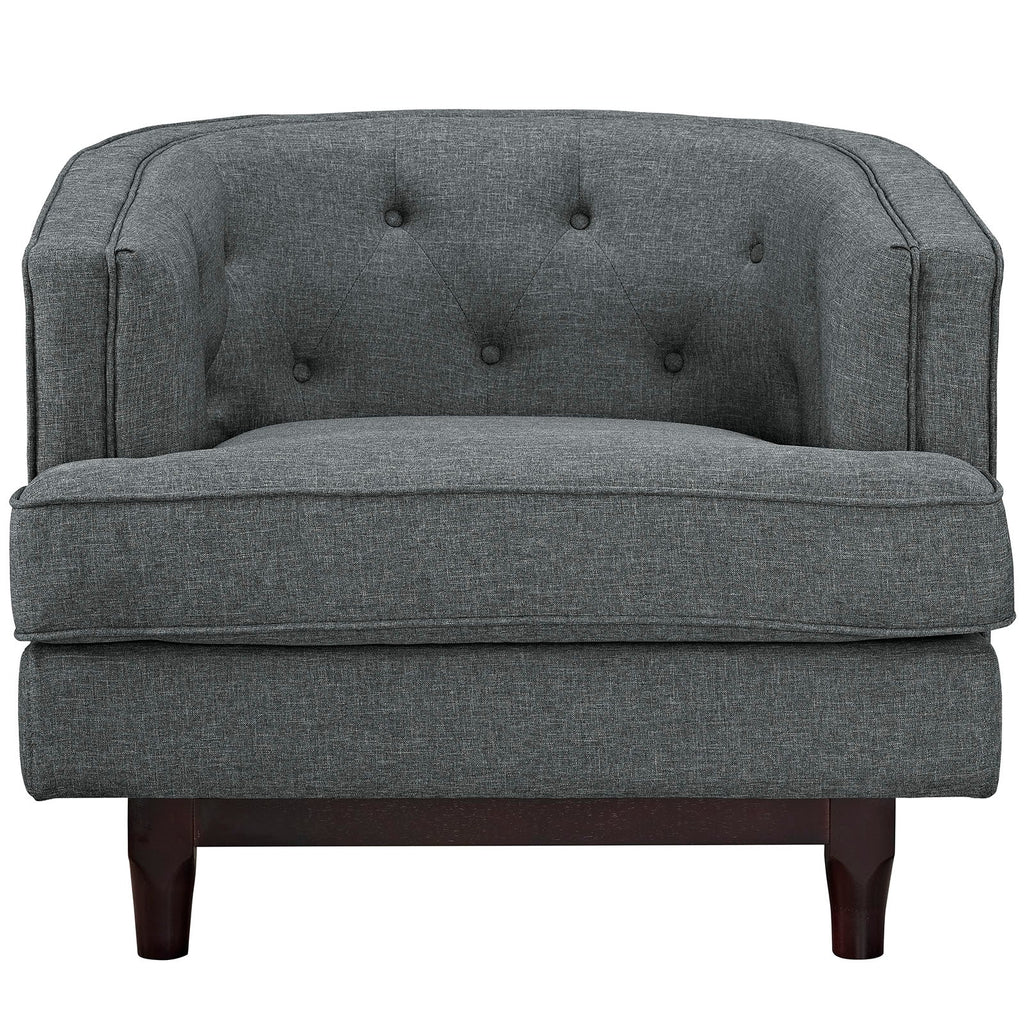 Coast Upholstered Fabric Armchair by Modway