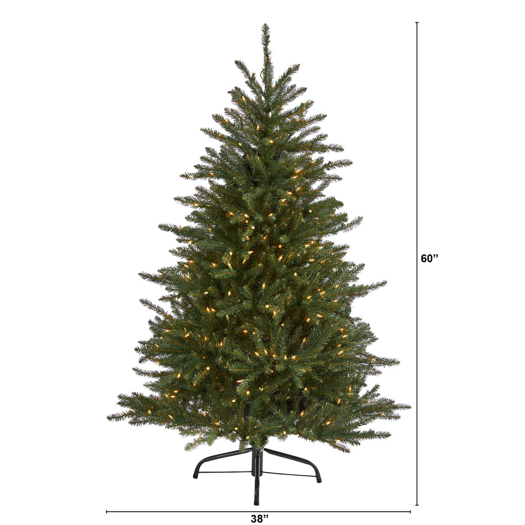 5' Napa Valley Fir Artificial Chrstmas Tree with 350 Clear Lights