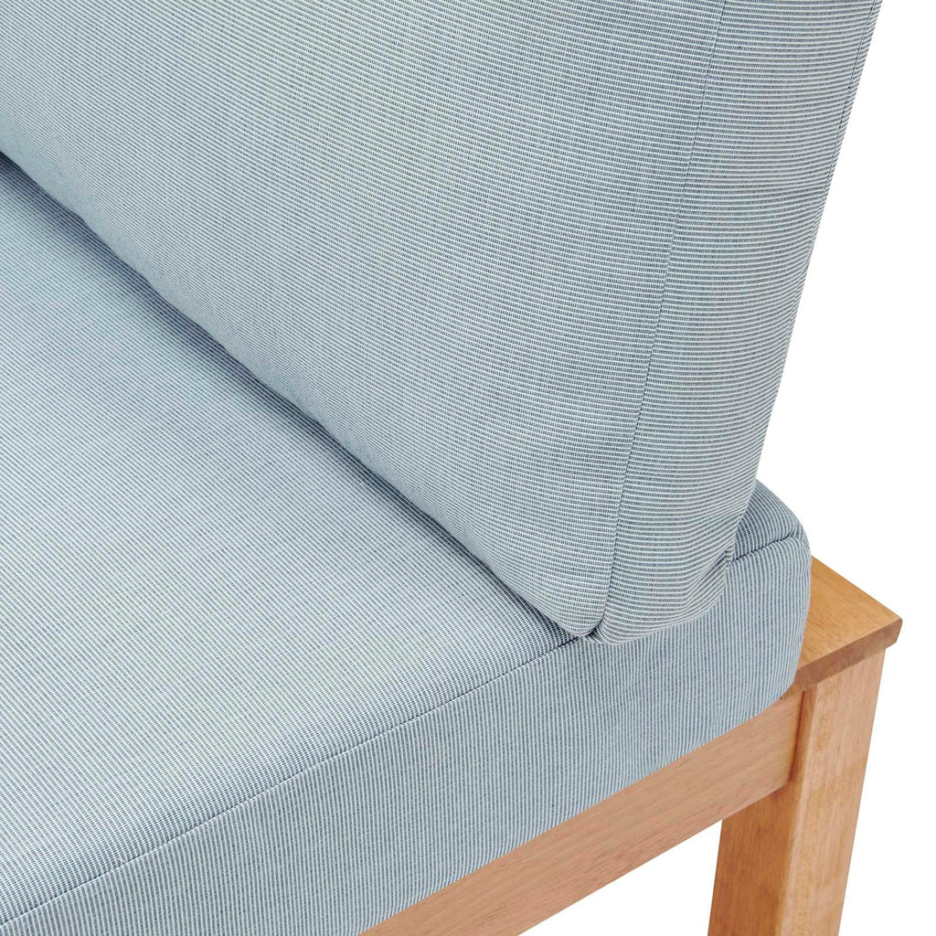 Freeport Karri Wood Sectional Sofa Outdoor Patio Corner Chair by Modway