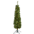 5' Green Pencil Artificial Christmas Tree with 100 Clear LED Lights
