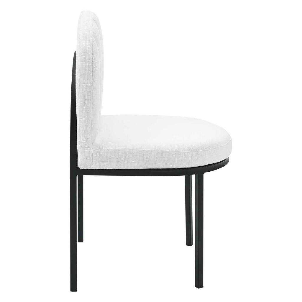 Isla Channel Tufted Upholstered Fabric Dining Side Chair by Modway