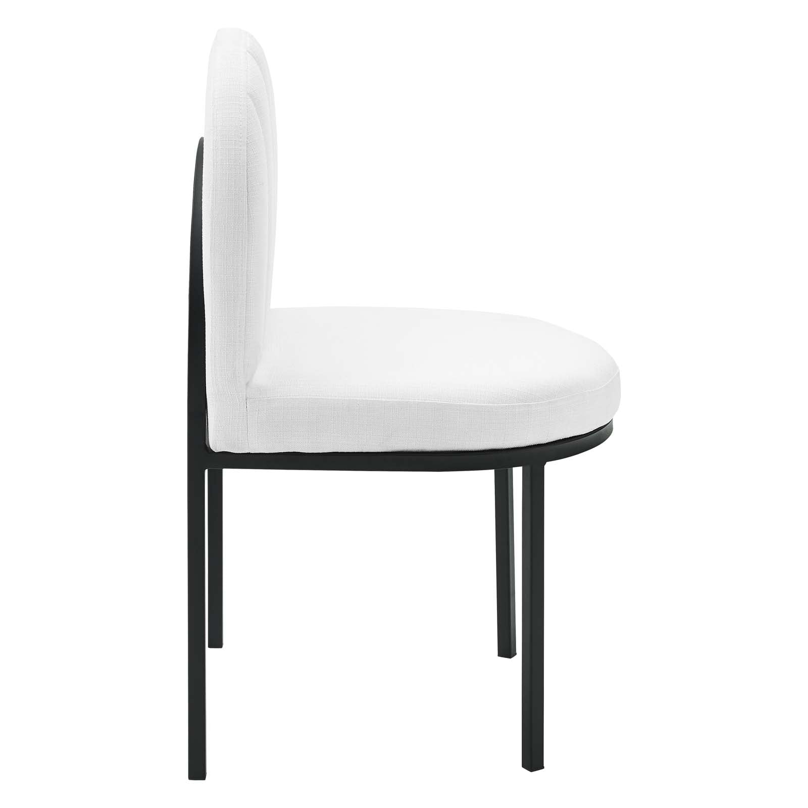 Isla Channel Tufted Upholstered Fabric Dining Side Chair by Modway