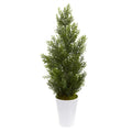 27"  Mini Cedar Artificial Pine Tree in Decorative Planter (Indoor/Outdoor)