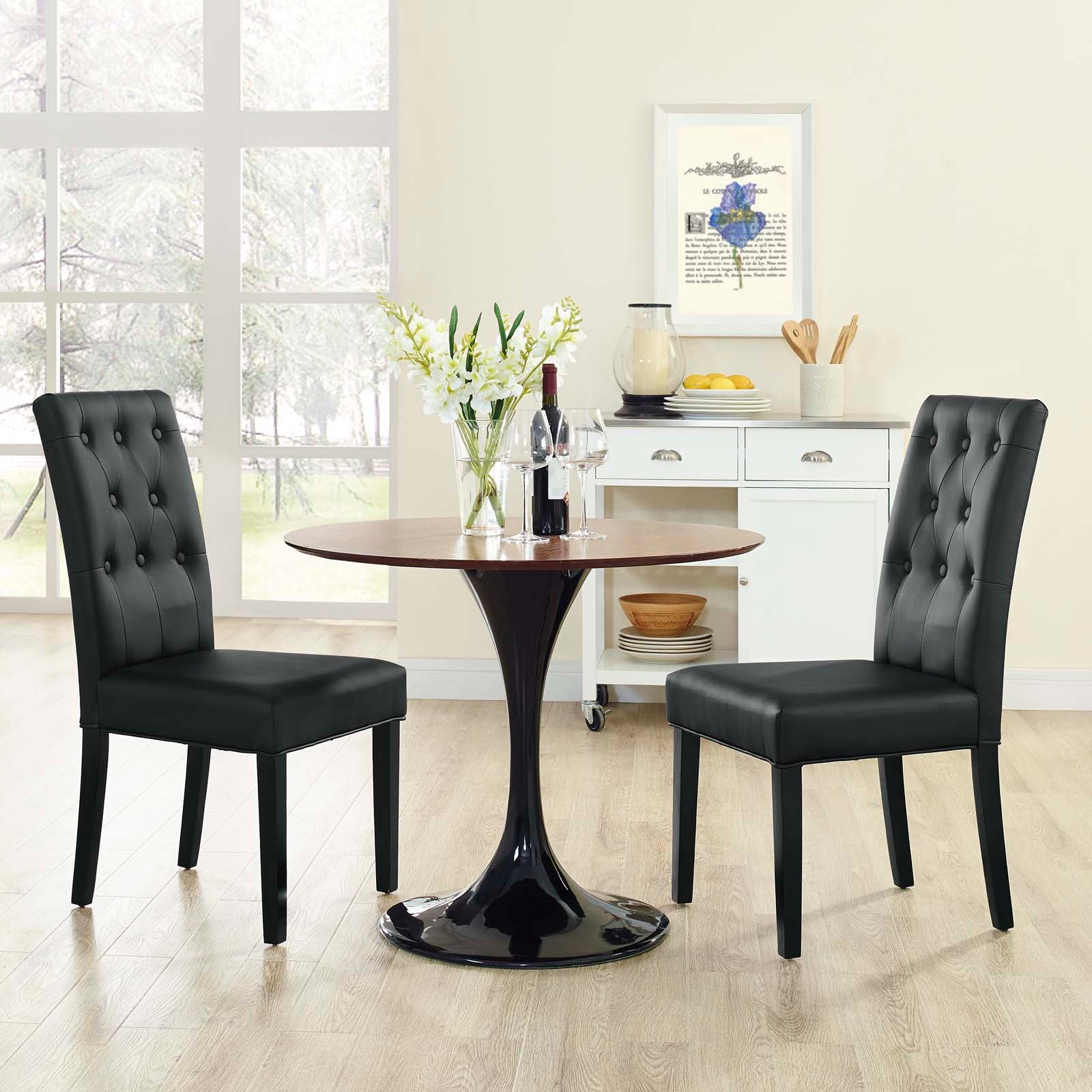 Confer Vinyl Dining Side Chair Set of 2 by Modway