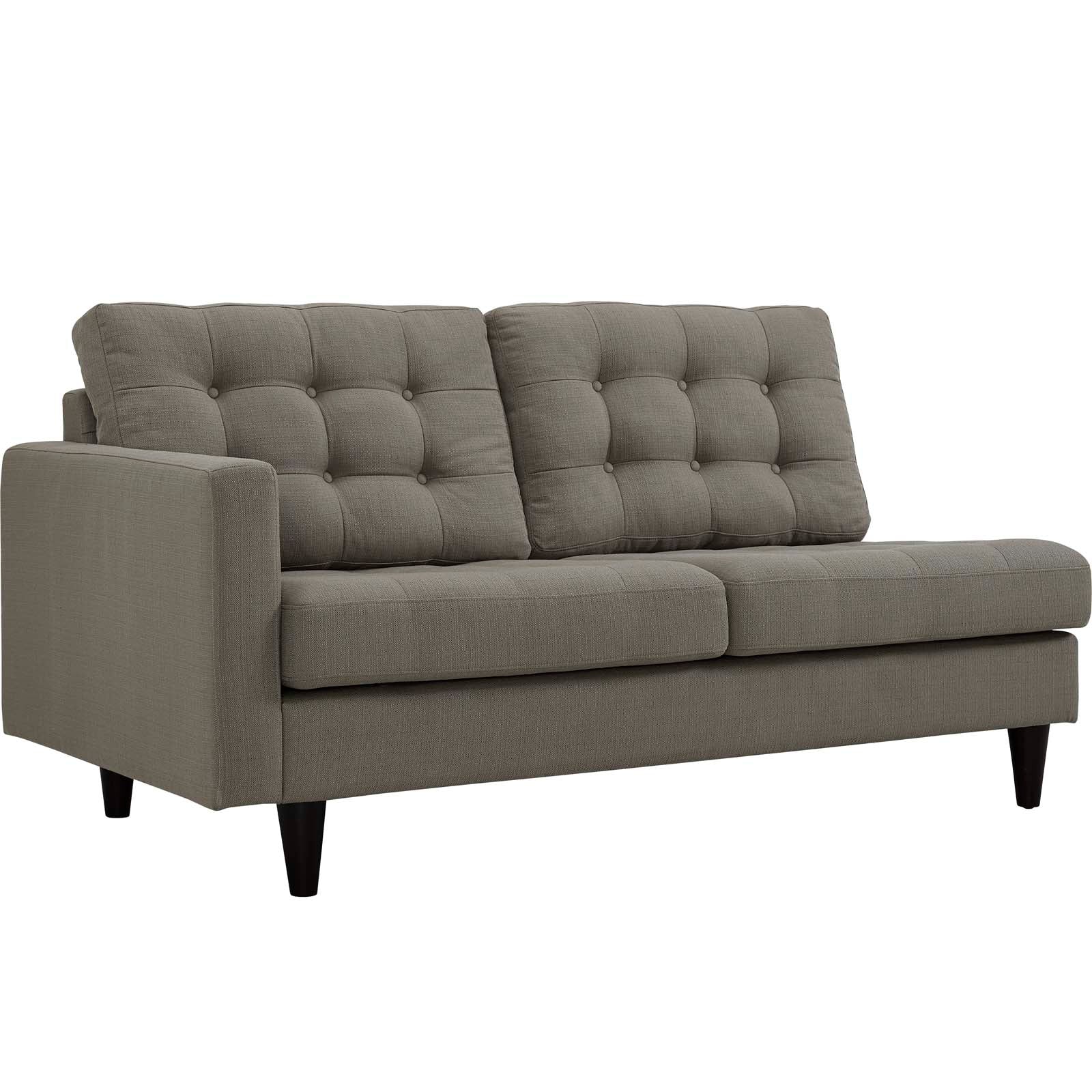 Empress Left-Facing Upholstered Fabric Loveseat by Modway