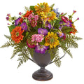 Mixed Floral Artificial Arrangement in Goblet