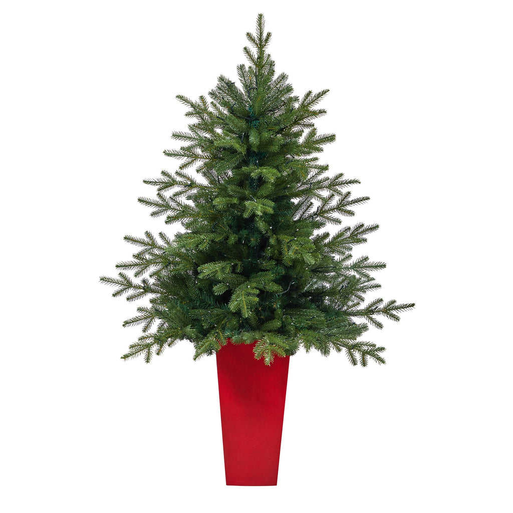 5' Swedish Fir Artificial Christmas Tree w/ 160 Warm White LED Lights
