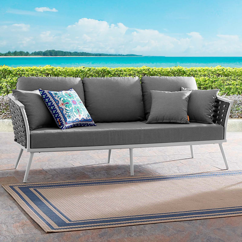 Stance Outdoor Patio Aluminum Sofa by Modway