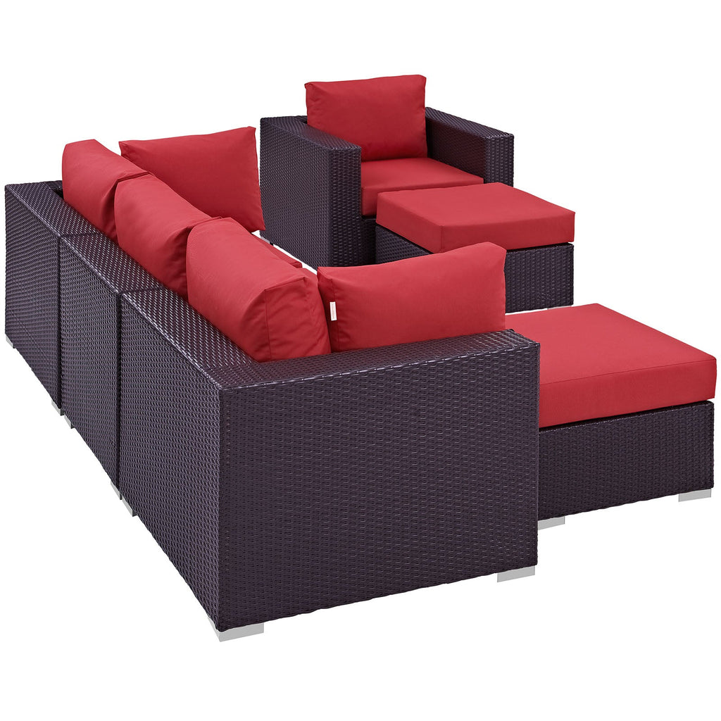 Convene 6 Piece Outdoor Patio Sectional Set by Modway