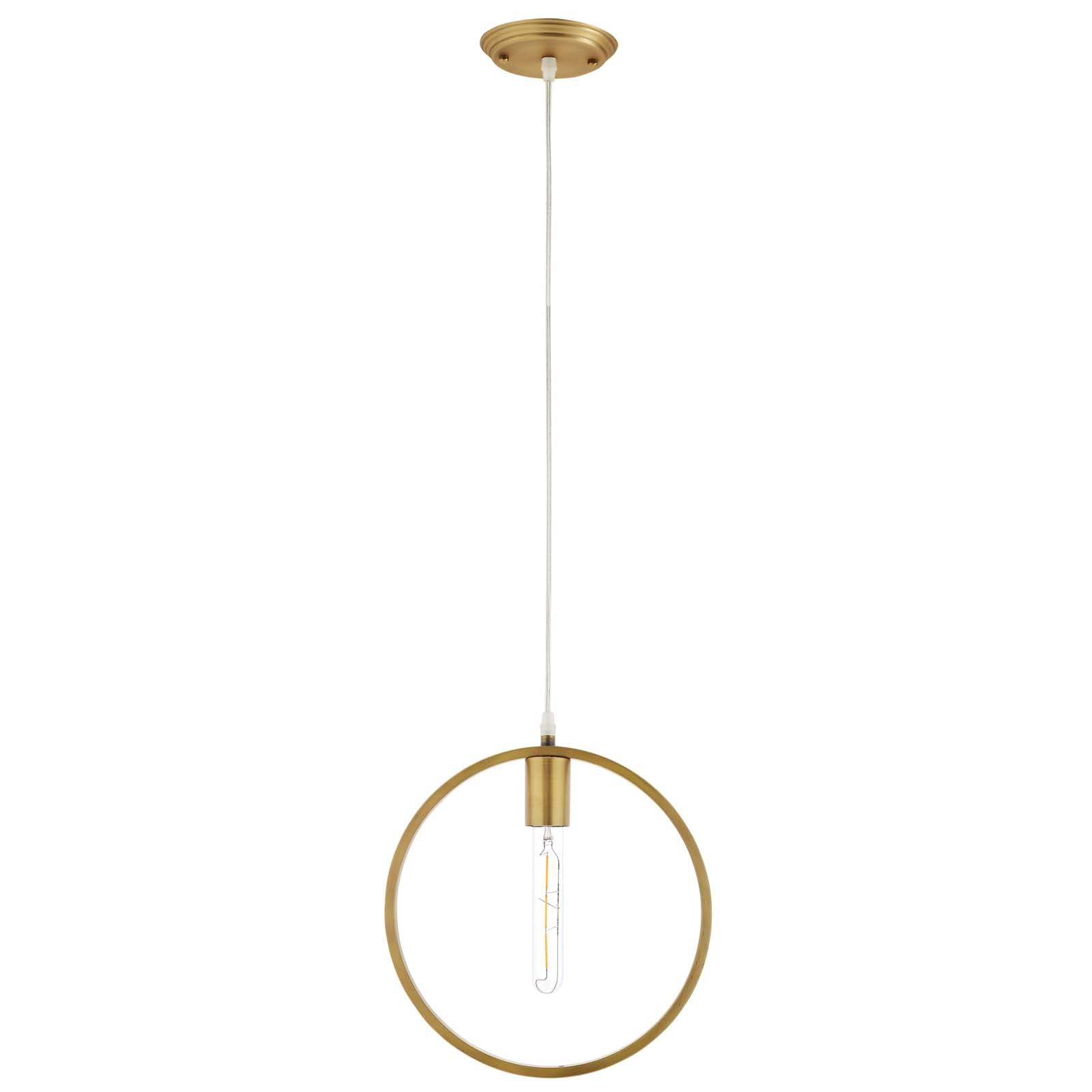 Orbit Brass Ceiling Pendant Light by Modway