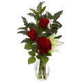 Rose & Calla w/Vase Arrangement