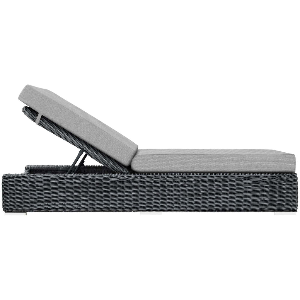 Summon Outdoor Patio Sunbrella¨ Chaise Lounge by Modway
