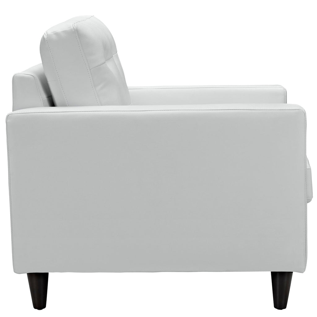 Empress Bonded Leather Armchair by Modway