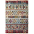 Tribute Nala Distressed Vintage Floral Lattice 5x8 Area Rug by Modway