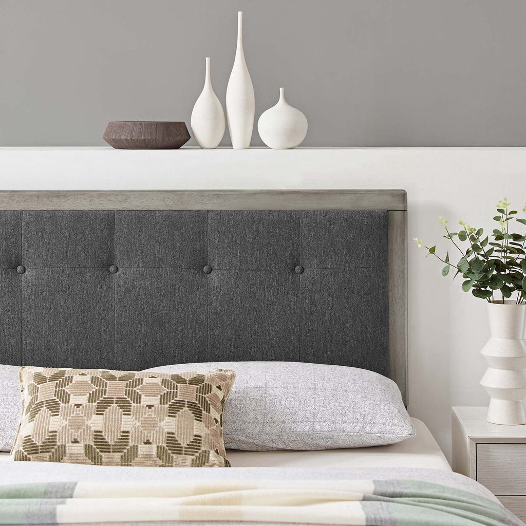 Draper Tufted Fabric and Wood Queen Headboard by Modway