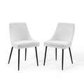 Viscount Upholstered Fabric Dining Chairs Set of 2 by Modway