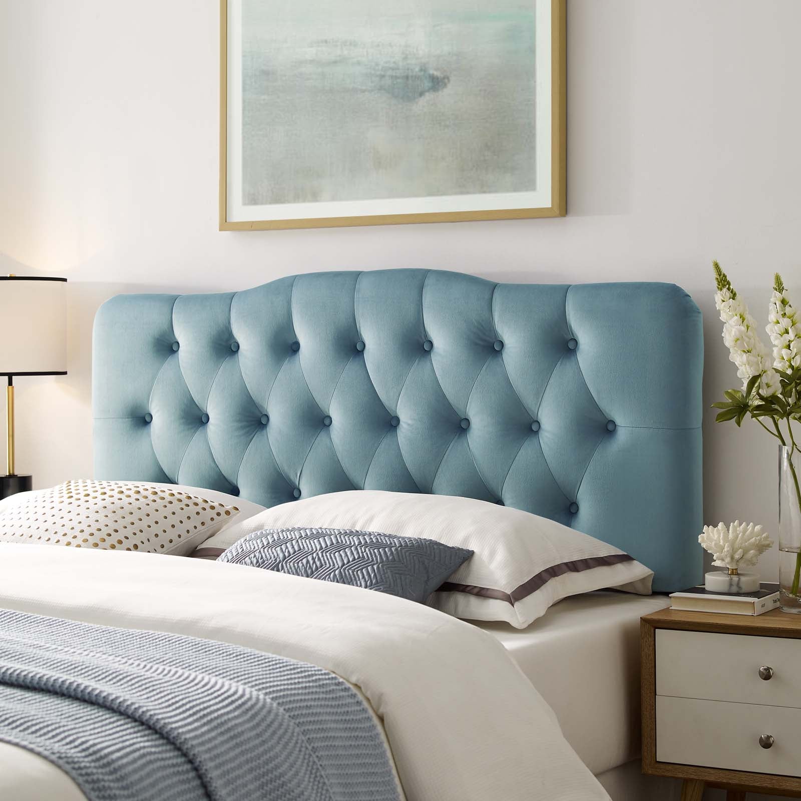 Annabel Diamond Tufted Performance Velvet King Headboard by Modway