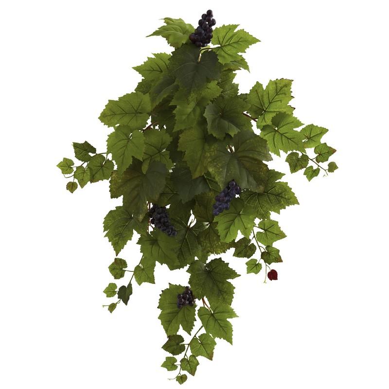31" Grape Hanging Leaf Artificial Plant (Set of 2)