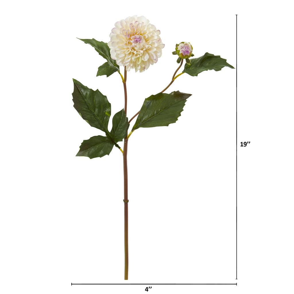 19" Dahlia Artificial Flower (Set of 6)
