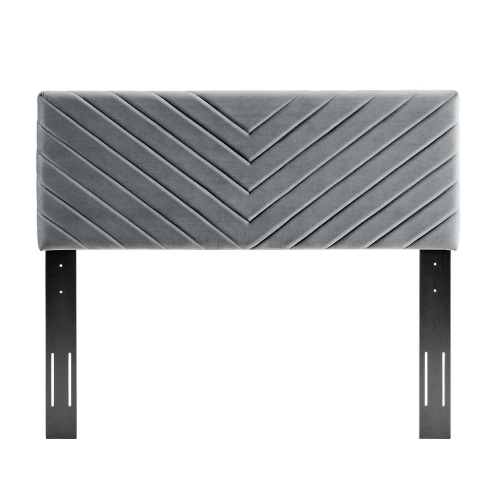 Alyson Angular Channel Tufted Performance Velvet Full / Queen Headboard by Modway