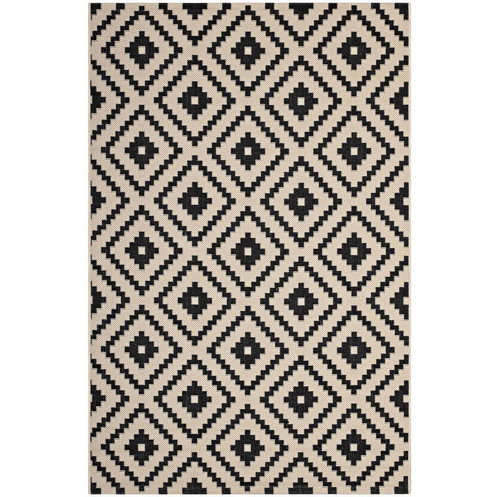 Perplex Geometric Diamond Trellis Indoor and Outdoor 8x10 Area Rug by Modway