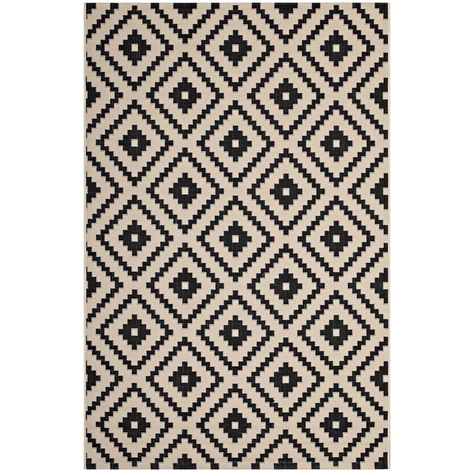 Perplex Geometric Diamond Trellis Indoor and Outdoor 8x10 Area Rug by Modway