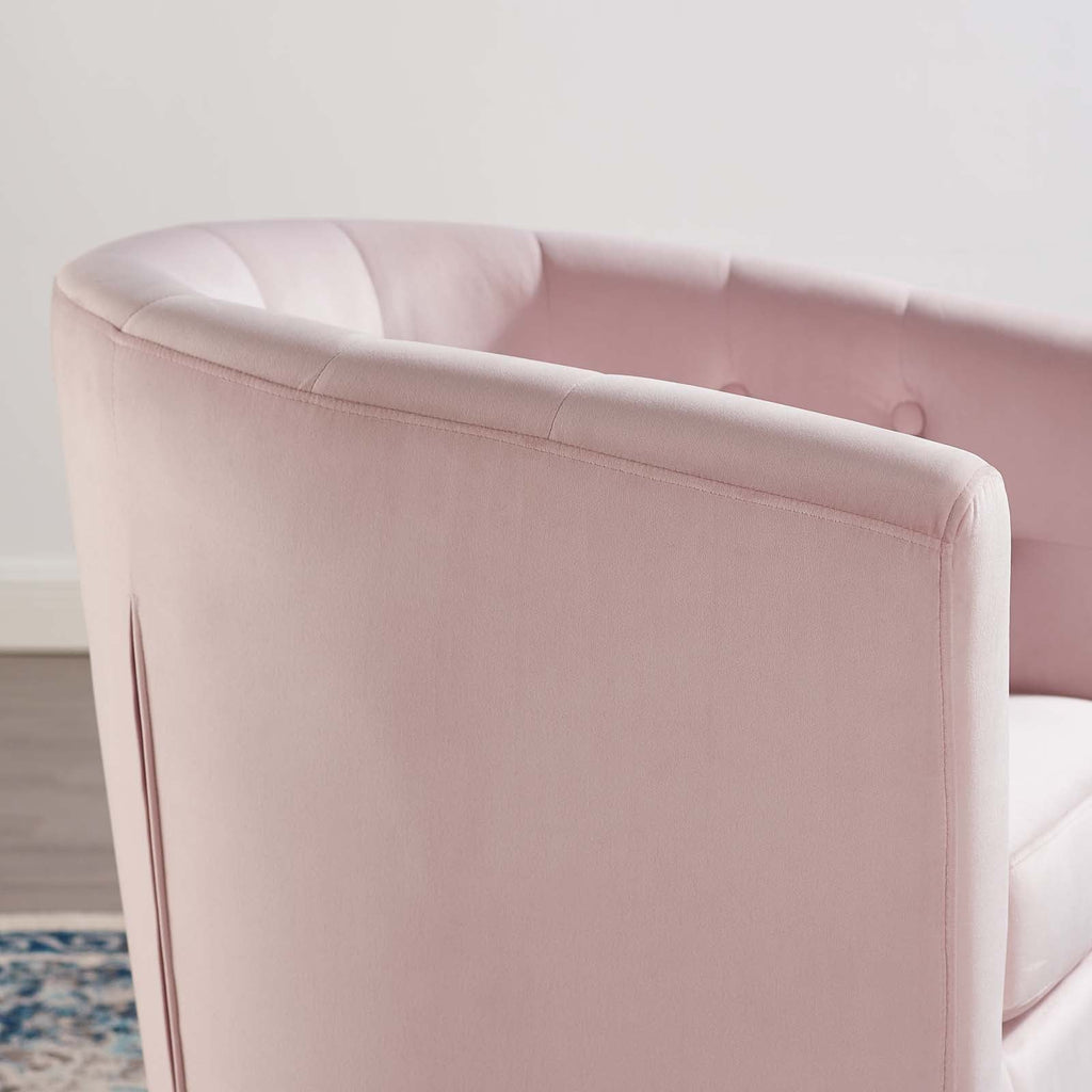Prospect Tufted Performance Velvet Swivel Armchair by Modway