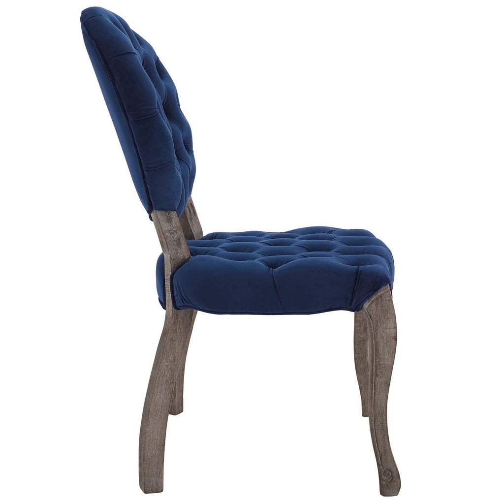 Exhibit French Vintage Dining Performance Velvet Side Chair by Modway