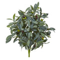 21"  Olive Bush with Berries Artificial Plant (Set of 3)