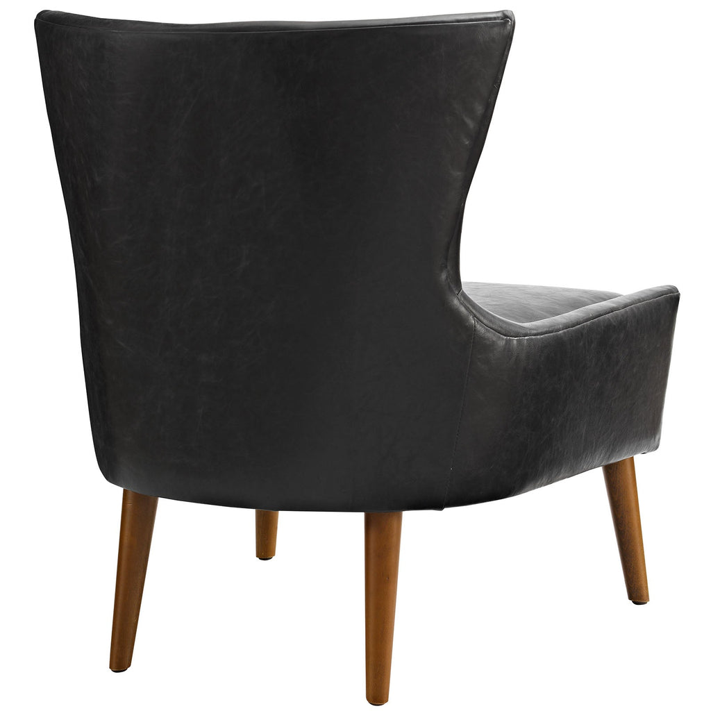 Keen Upholstered Vinyl Armchair by Modway