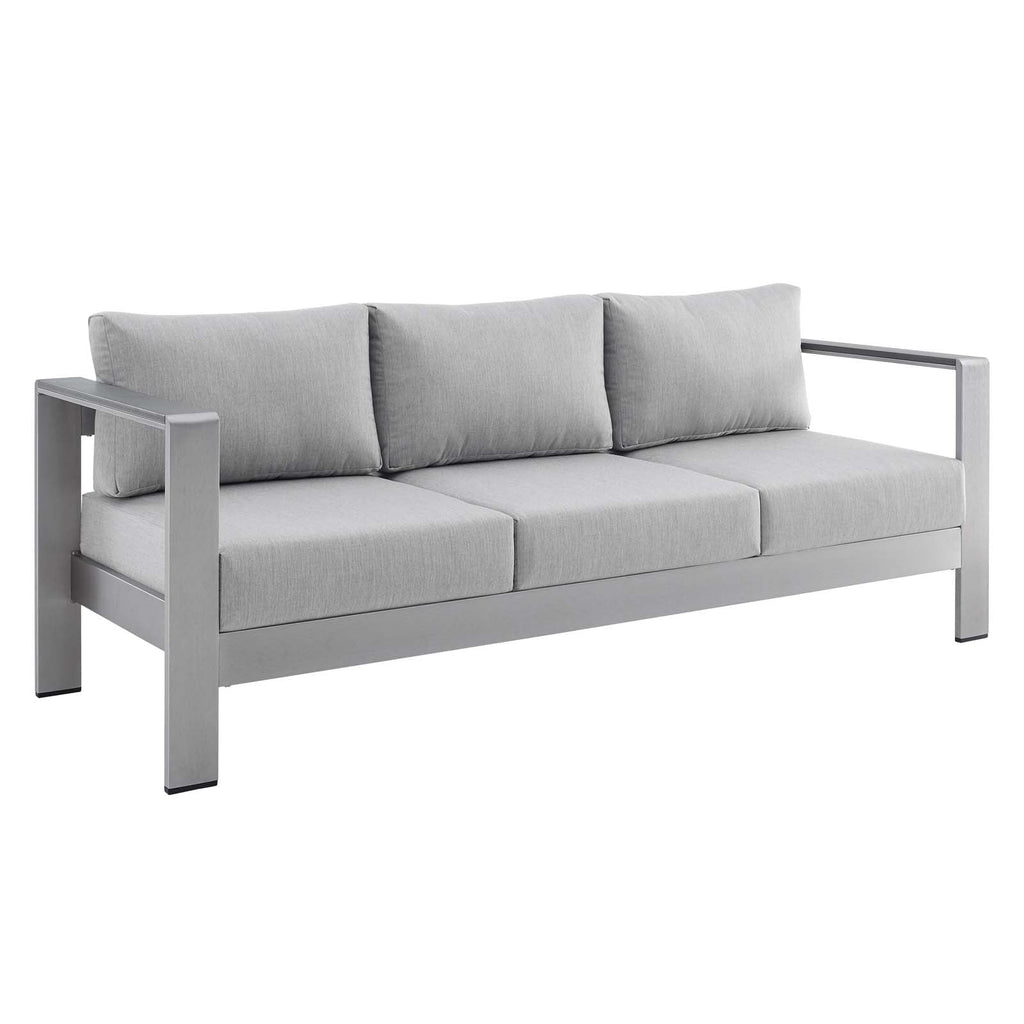 Shore 3 Piece Sunbrella¨ Fabric Outdoor Patio Aluminum Set by Modway
