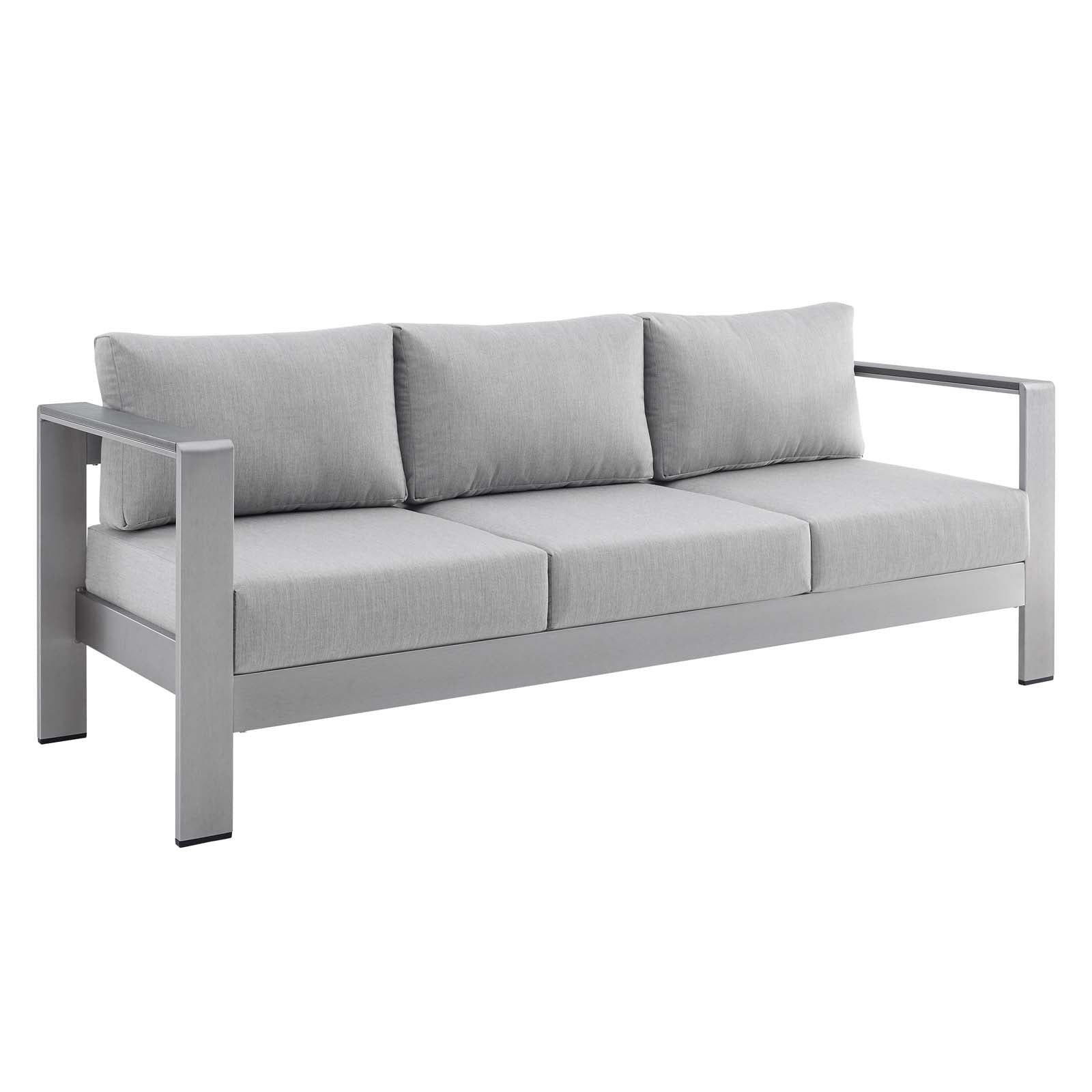 Shore 3 Piece Sunbrella¨ Fabric Outdoor Patio Aluminum Set by Modway