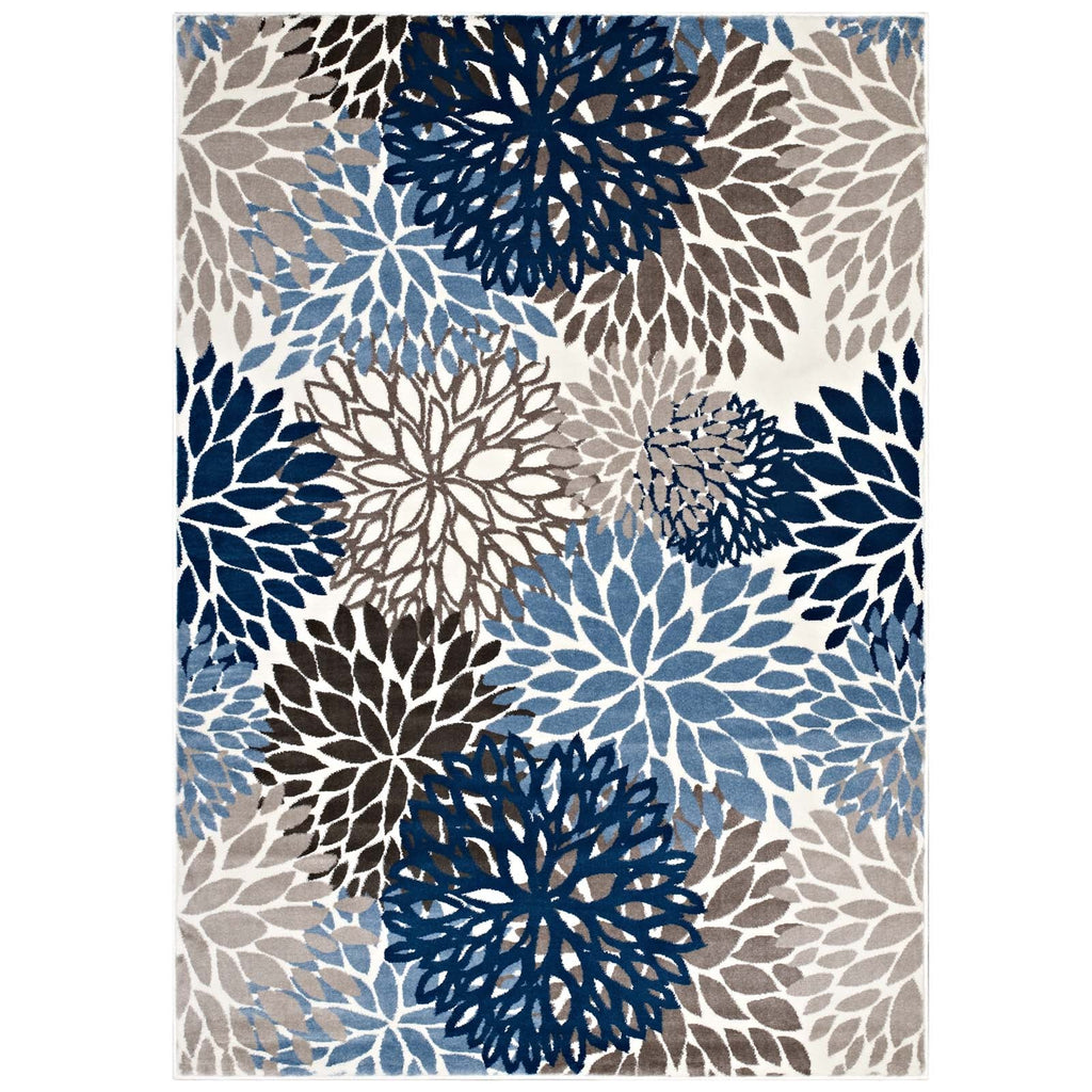 Calithea Vintage Classic Abstract Floral 5x8 Area Rug by Modway