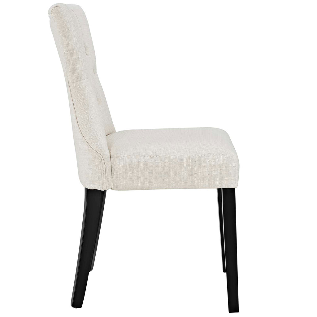 Silhouette Upholstered Fabric Dining Side Chairs Set of 4 by Modway