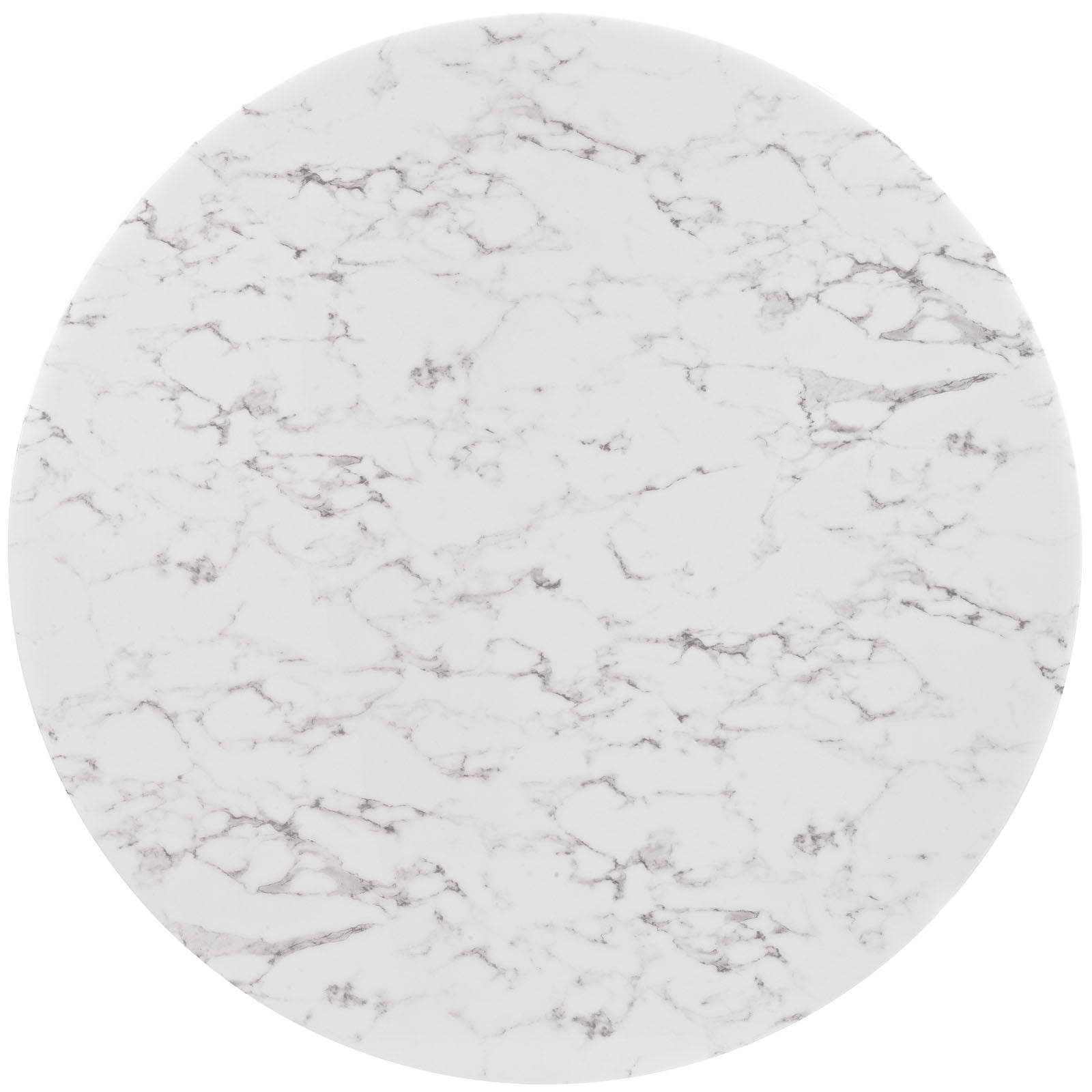 Lippa 60" Round Faux Marble Dining Table with Tripod Base by Modway
