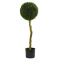 3.5' Boxwood Artificial Topiary Tree UV Resistant (Indoor/Outdoor)