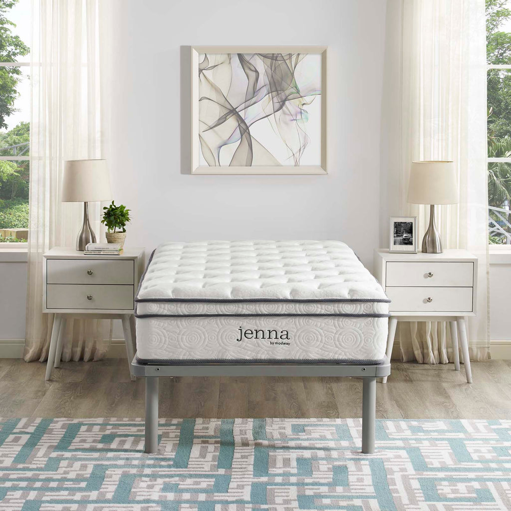 Jenna 10" Innerspring and Foam Twin Mattress by Modway