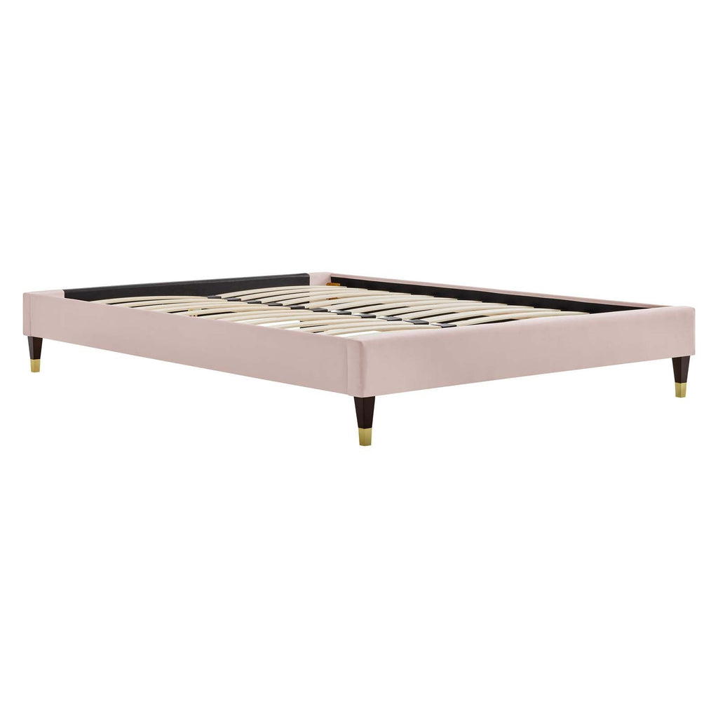 Elise Performance Velvet King Platform Bed by Modway