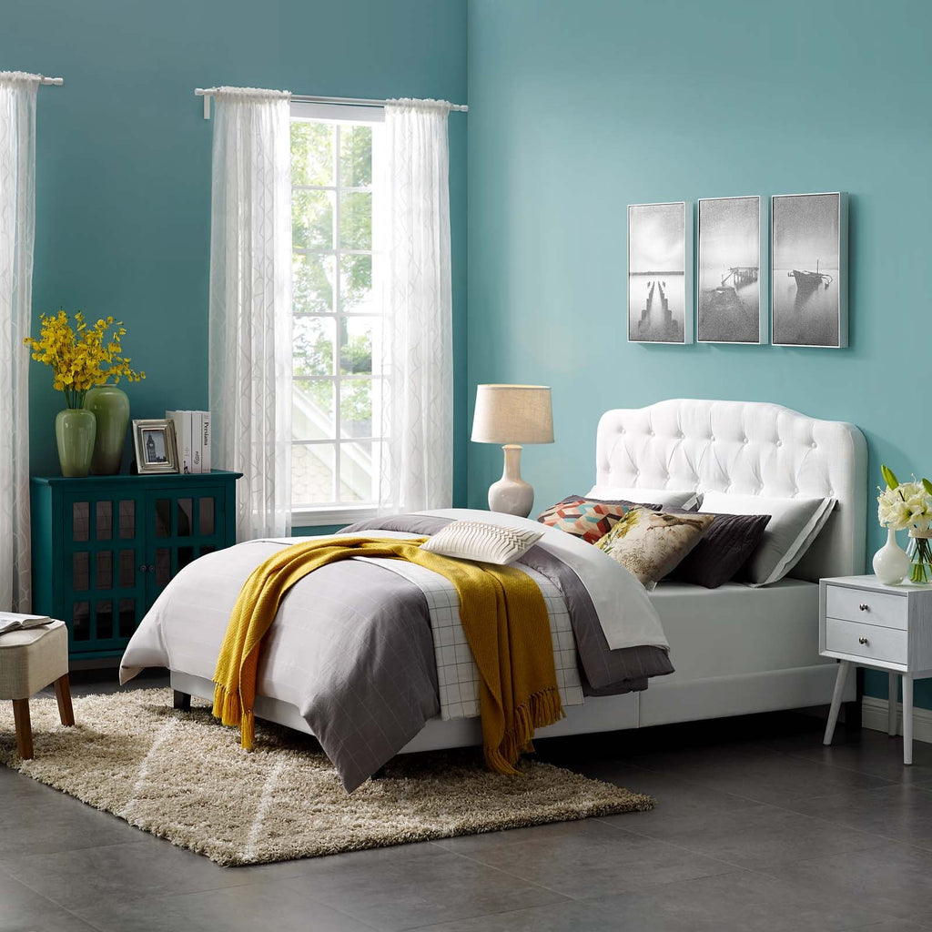 Amelia Upholstered Fabric Twin Bed by Modway