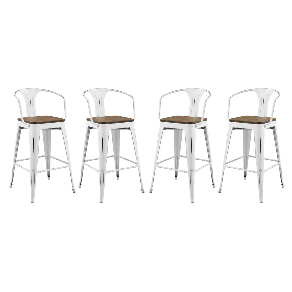 Promenade Bar Stool Set of 4 by Modway