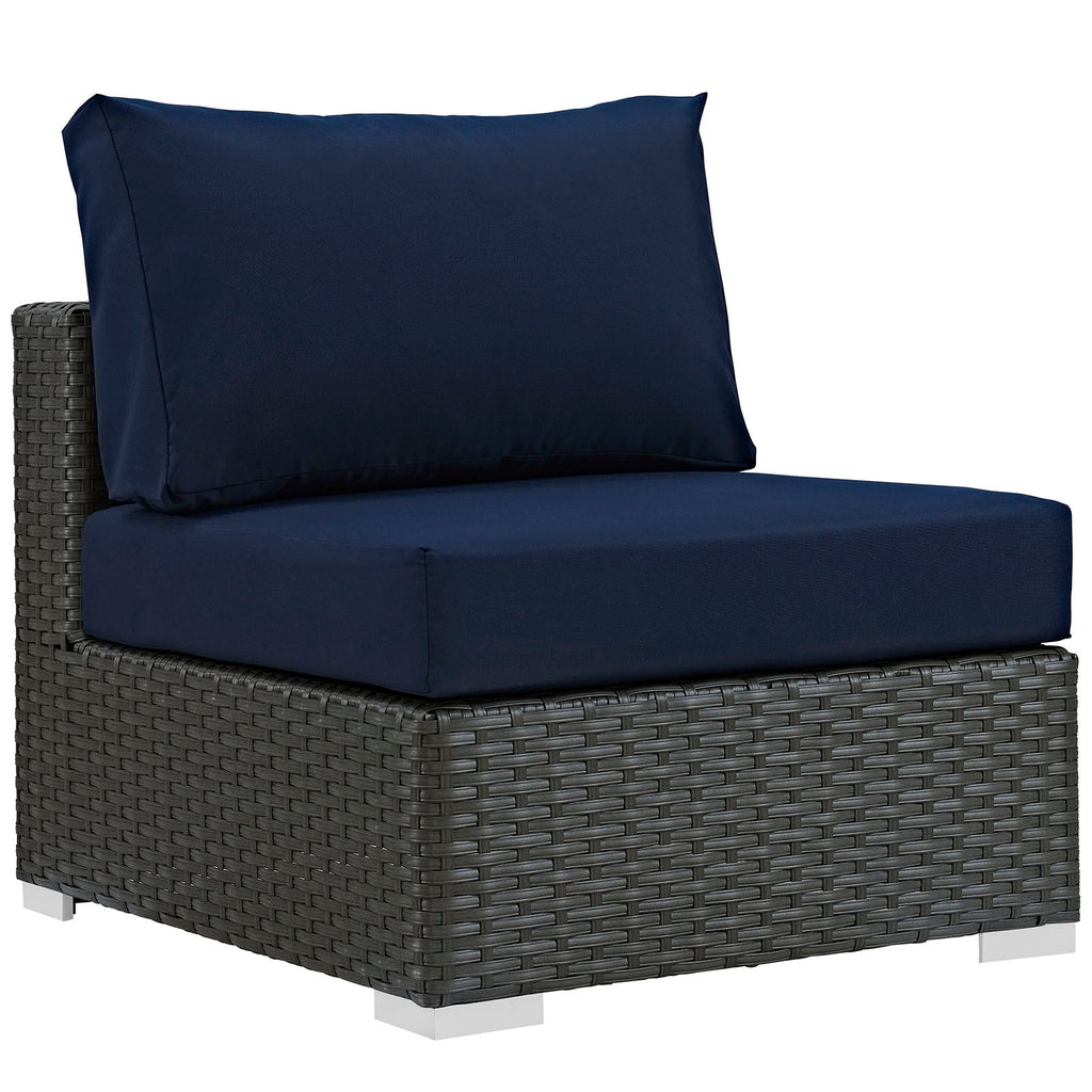 Sojourn 5 Piece Outdoor Patio Sunbrella¨ Sectional Set by Modway