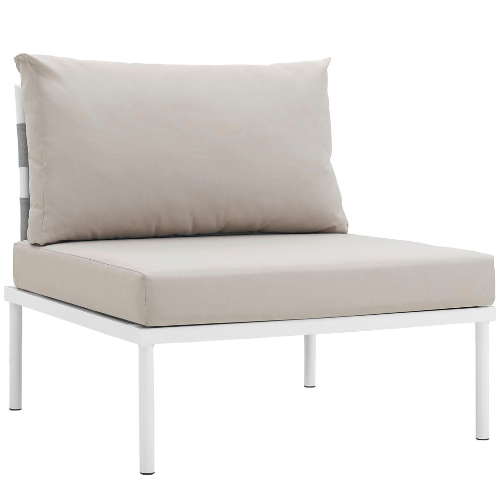 Harmony Armless Outdoor Patio Aluminum Chair by Modway