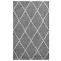 Toryn Diamond Lattice 5x8 Shag Area Rug by Modway