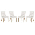 Pose Performance Velvet Dining Chair Set of 4 by Modway
