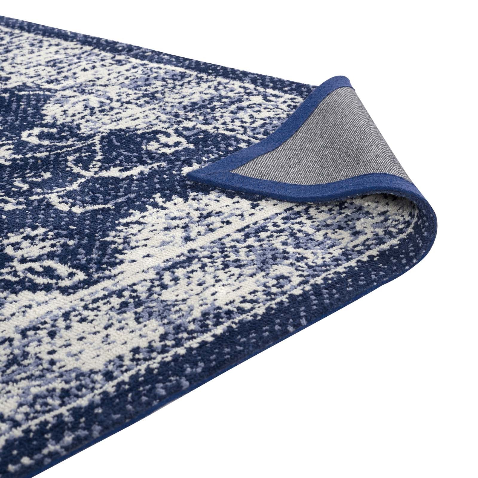 Kazia Distressed Floral Lattice 5x8 Area Rug by Modway