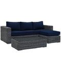 Summon 3 Piece Outdoor Patio Sunbrella¨ Sectional Set by Modway