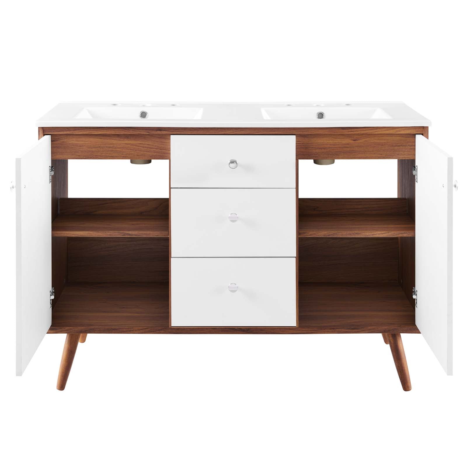 Transmit 48" Double Sink Bathroom Vanity by Modway