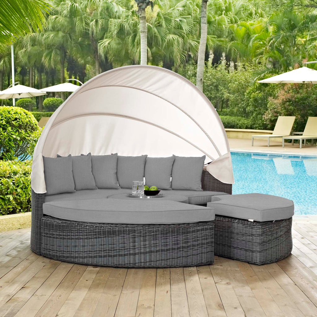 Summon Canopy Outdoor Patio Sunbrella¨ Daybed by Modway