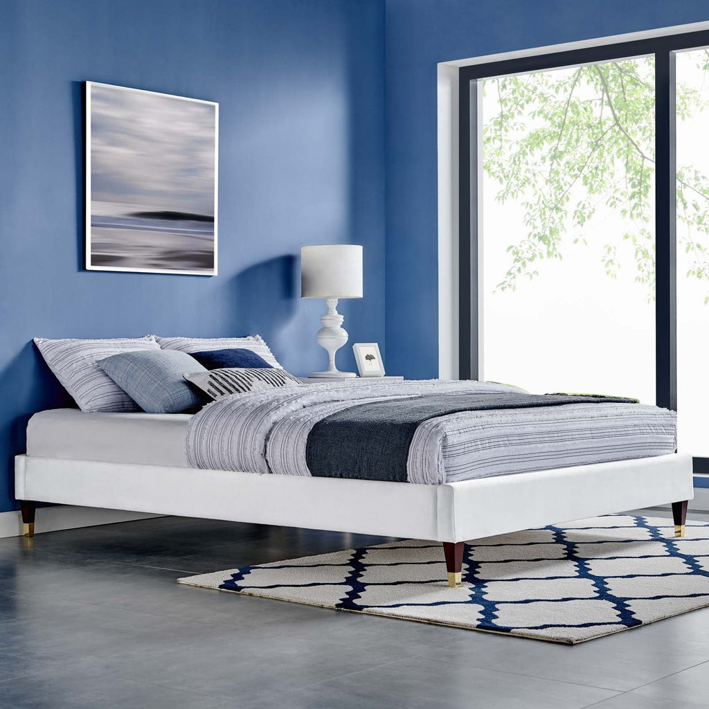 Harlow Performance Velvet Twin Platform Bed Frame by Modway