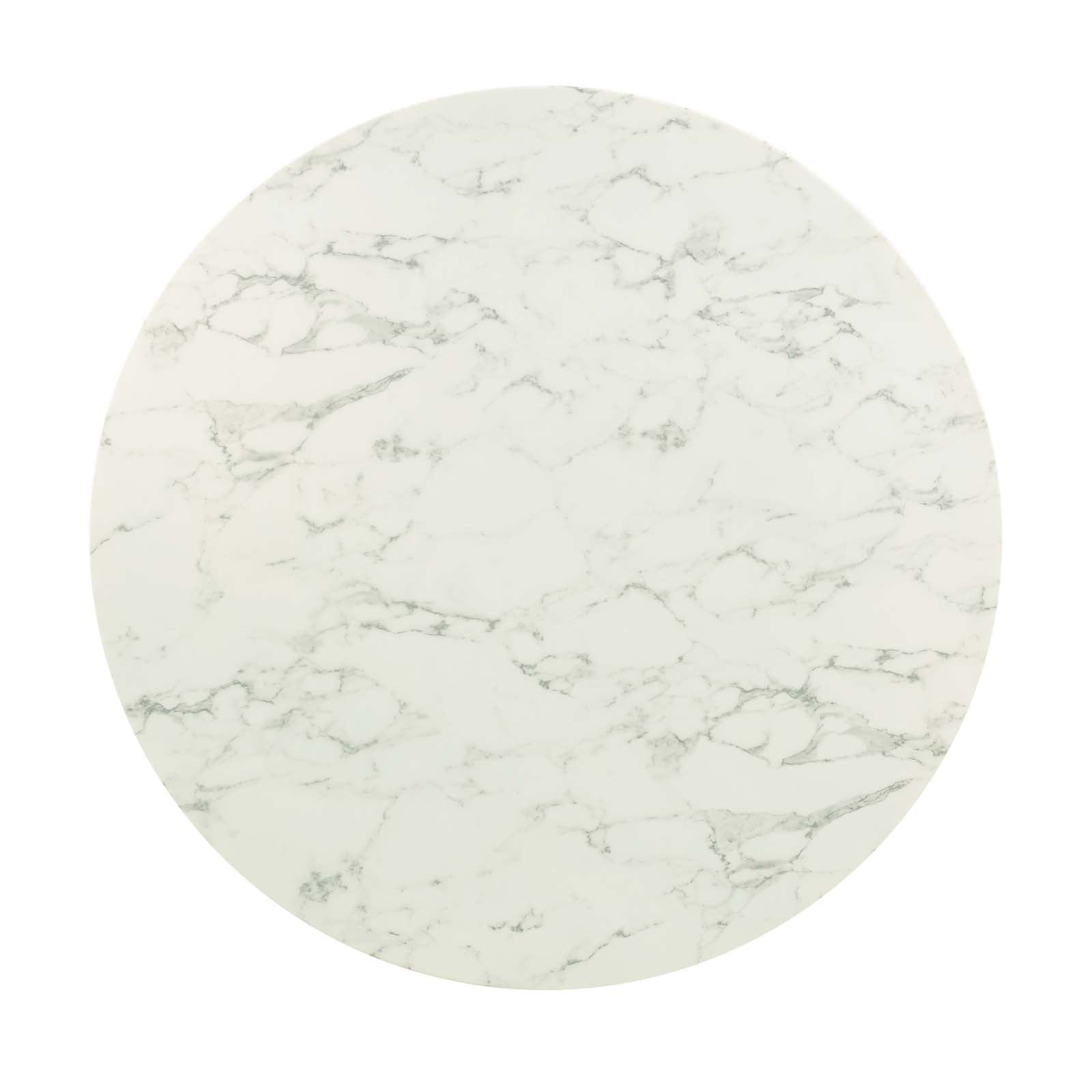 Lippa 48" Round Faux Marble Dining Table by Modway